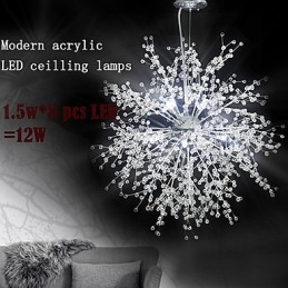 Lustre suspendu imitation globe de cristal