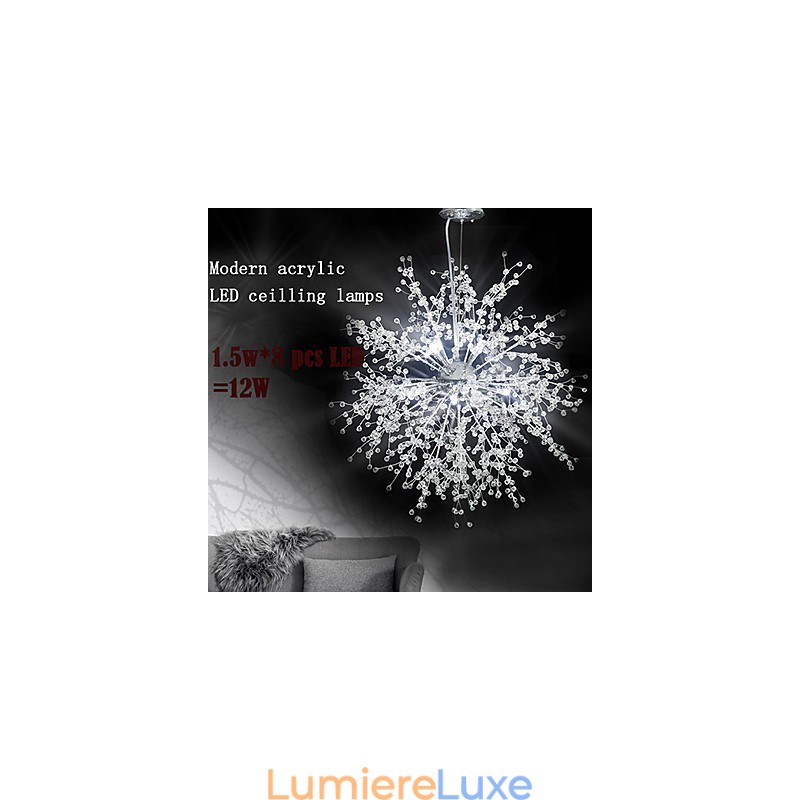 Lustre suspendu imitation globe de cristal