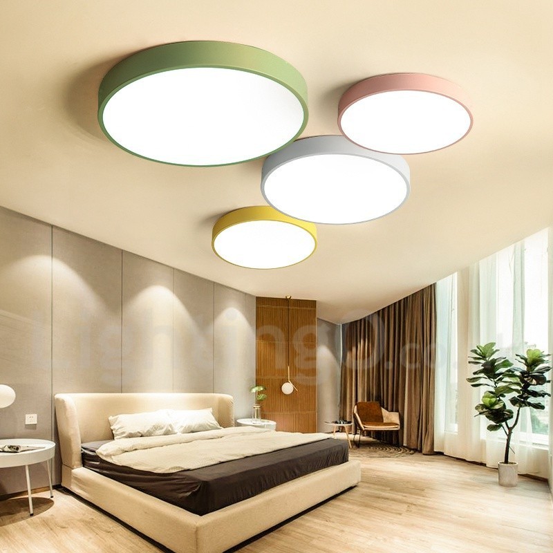 Plafonnier moderne et contemporain en acier multicolore