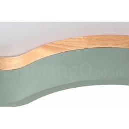 Plafonnier Macaron multicolore moderne contemporain en acier et bois