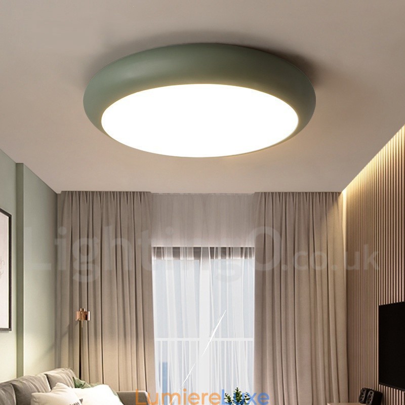 Plafonnier contemporain moderne en acier