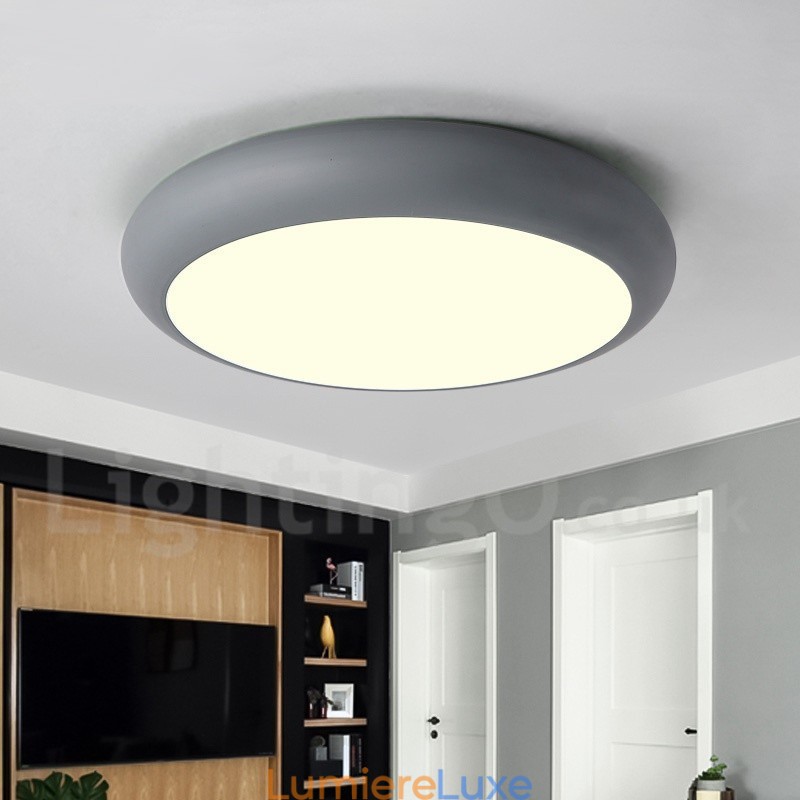 Plafonnier contemporain moderne en acier
