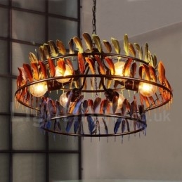 Lustre suspendu de magasin d'éclairage rétro