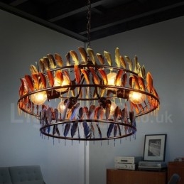 Lustre suspendu de magasin d'éclairage rétro