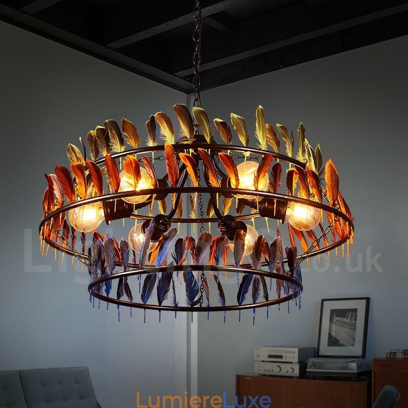 Lustre suspendu de magasin d'éclairage rétro