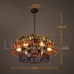 Lustre suspendu de magasin d'éclairage rétro