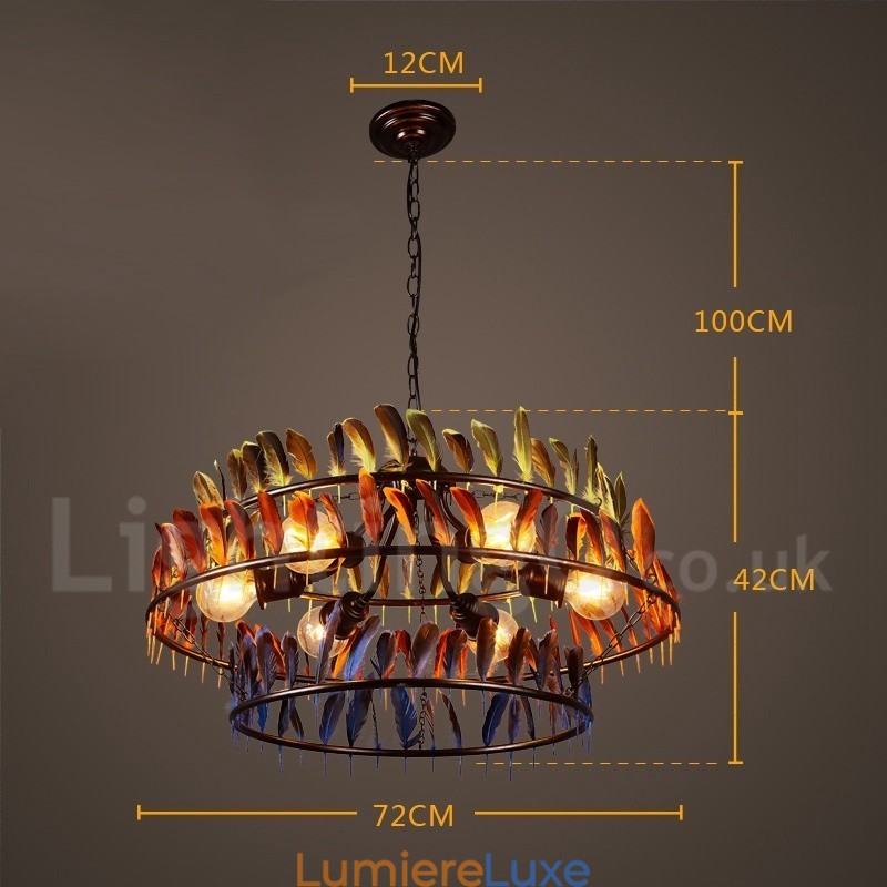 Lustre suspendu de magasin d'éclairage rétro