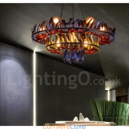 Lustre suspendu rétro en acier pour magasin d'éclairage Lustre suspendu rétro en acier pour magasin d'éclairage