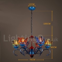 Lustre suspendu rétro en acier pour magasin d'éclairage