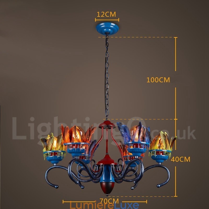 Lustre suspendu rétro en acier pour magasin d'éclairage