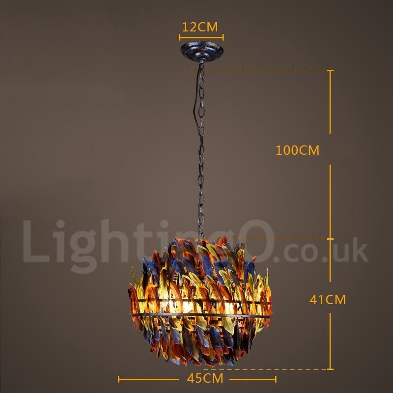 Lustre suspendu rétro en acier pour magasin d'éclairage