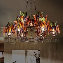 Lustre suspendu rétro en acier pour magasin d'éclairage