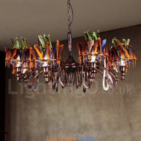 Lustre suspendu rétro en acier pour magasin d'éclairage Lustre suspendu rétro en acier pour magasin d'éclairage