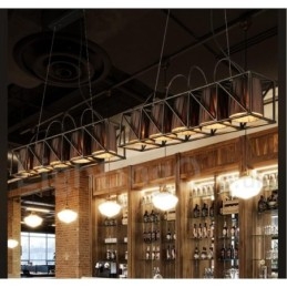 Lustre suspendu de magasin d'éclairage en acier de style industriel