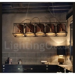Lustre suspendu de magasin d'éclairage en acier de style industriel