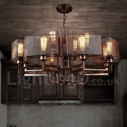 Lustre suspendu en acier de style industriel
