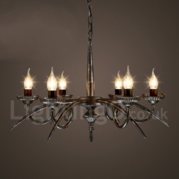 Lustre suspendu en acier de style industriel