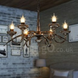 Lustre suspendu en acier de style industriel