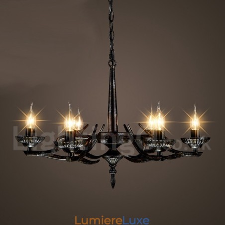 Lustre suspendu de magasin d'éclairage en acier de style industriel Lustre suspendu de magasin d'éclairage en acier de style industriel
