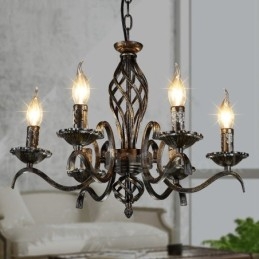 Lustre suspendu de magasin d'éclairage en acier de style industriel