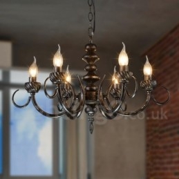 Lustre suspendu en acier de style industriel