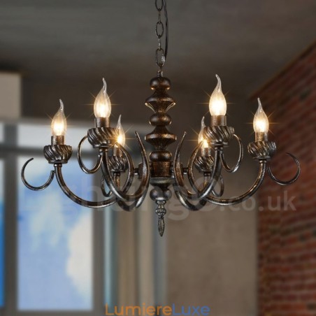 Lustre suspendu en acier de style industriel Lustre suspendu en acier de style industriel