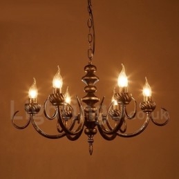 Lustre suspendu en acier de style industriel