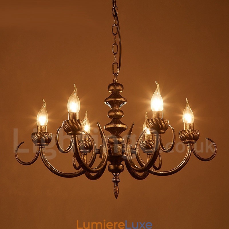 Lustre suspendu en acier de style industriel