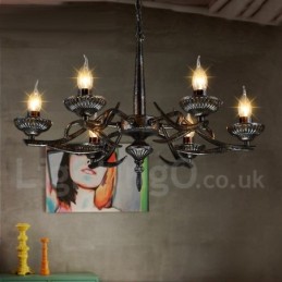 Lustre suspendu de magasin d'éclairage en acier de style industriel