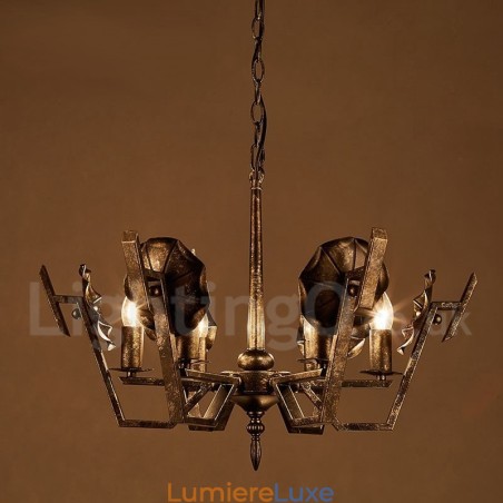 Lustre suspendu de magasin d'éclairage en acier de style industriel Lustre suspendu de magasin d'éclairage en acier de style industriel