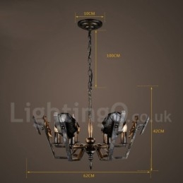 Lustre suspendu de magasin d'éclairage en acier de style industriel