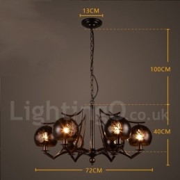 Lustre suspendu de magasin d'éclairage en acier de style industriel