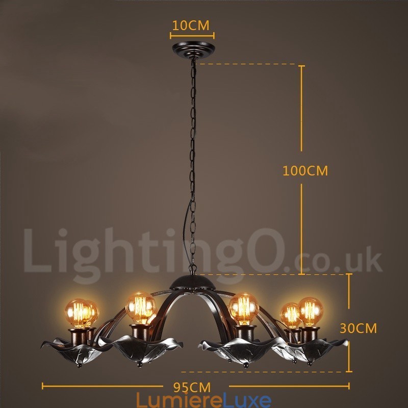 Lustre suspendu en acier de style industriel