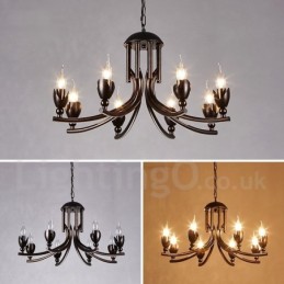 Lustre suspendu de magasin d'éclairage en acier de style industriel