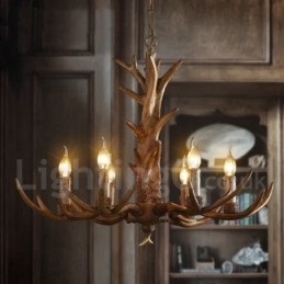 Lustre suspendu en résine de style industriel