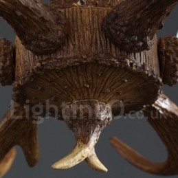 Lustre suspendu en résine de style industriel