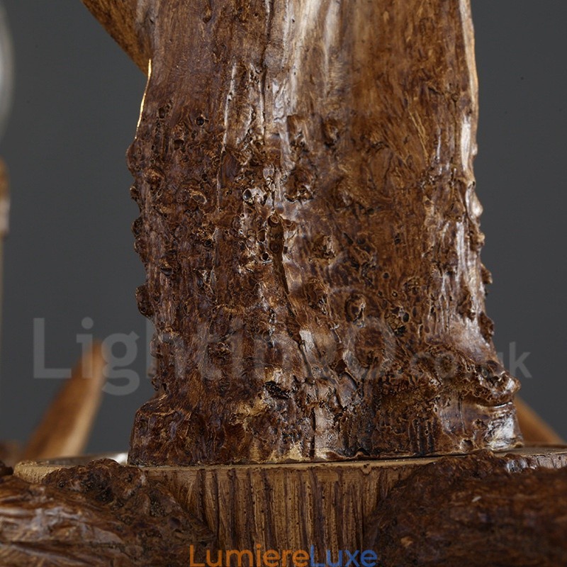 Lustre suspendu en résine de style industriel