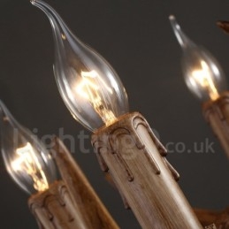 Lustre suspendu en résine de style industriel