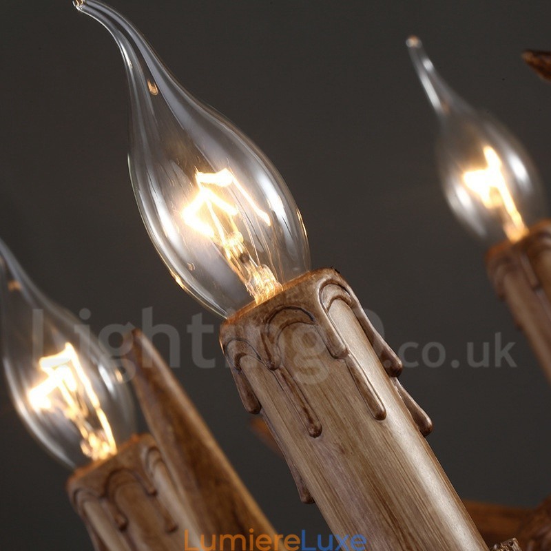 Lustre suspendu en résine de style industriel