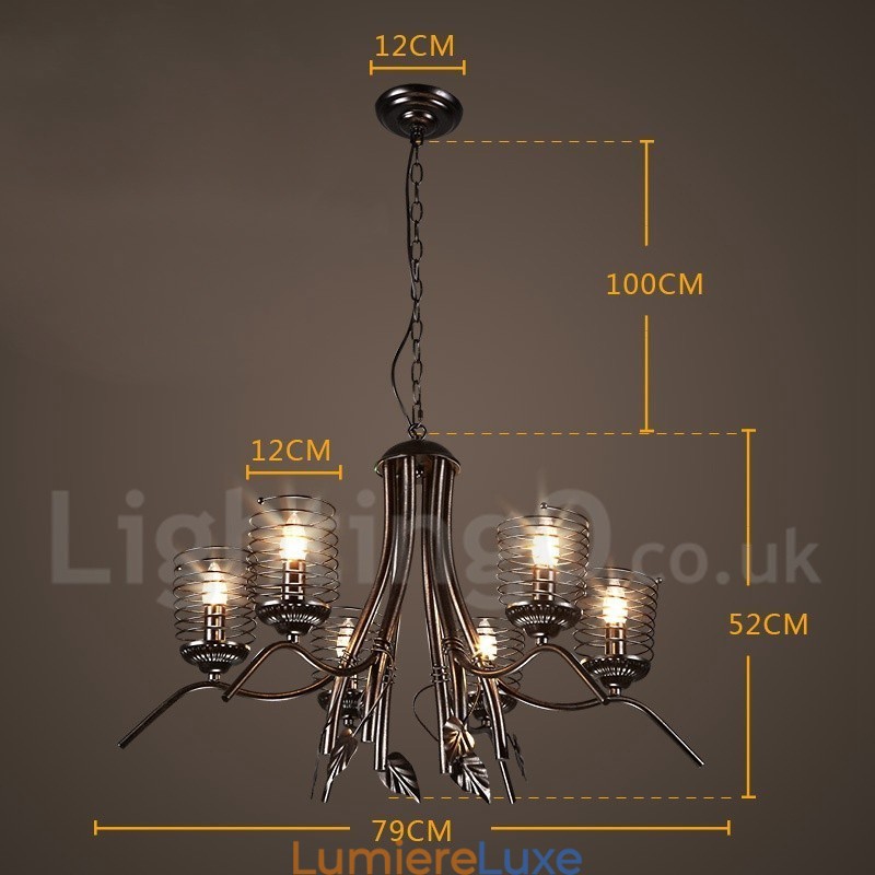 Lustre suspendu de magasin d'éclairage en acier de style industriel