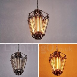 Lustre suspendu de magasin d'éclairage en acier de style industriel