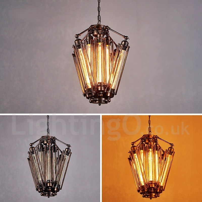 Lustre suspendu de magasin d'éclairage en acier de style industriel