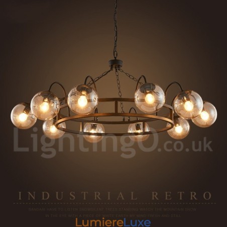 Lustre suspendu de magasin d'éclairage en acier de style industriel Lustre suspendu de magasin d'éclairage en acier de style industriel