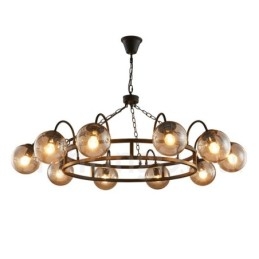 Lustre suspendu de magasin d'éclairage en acier de style industriel