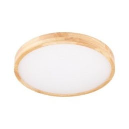 Plafonnier rond ultra fin en bois massif et acrylique Nordic Lights