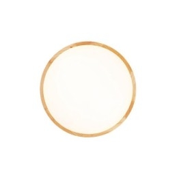 Plafonnier rond ultra fin en bois massif et acrylique Nordic Lights