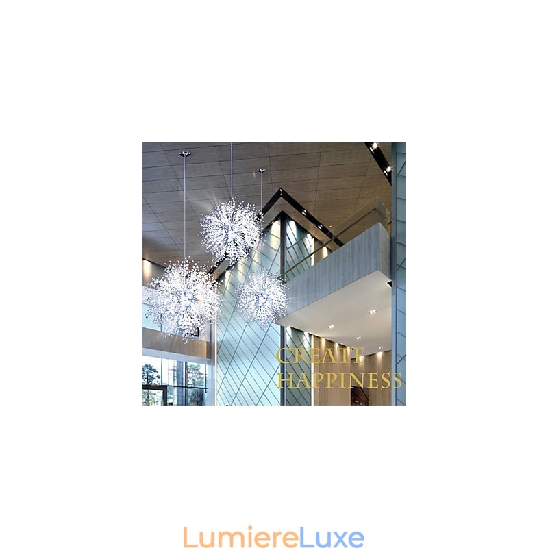 Lustre suspendu imitation globe de cristal