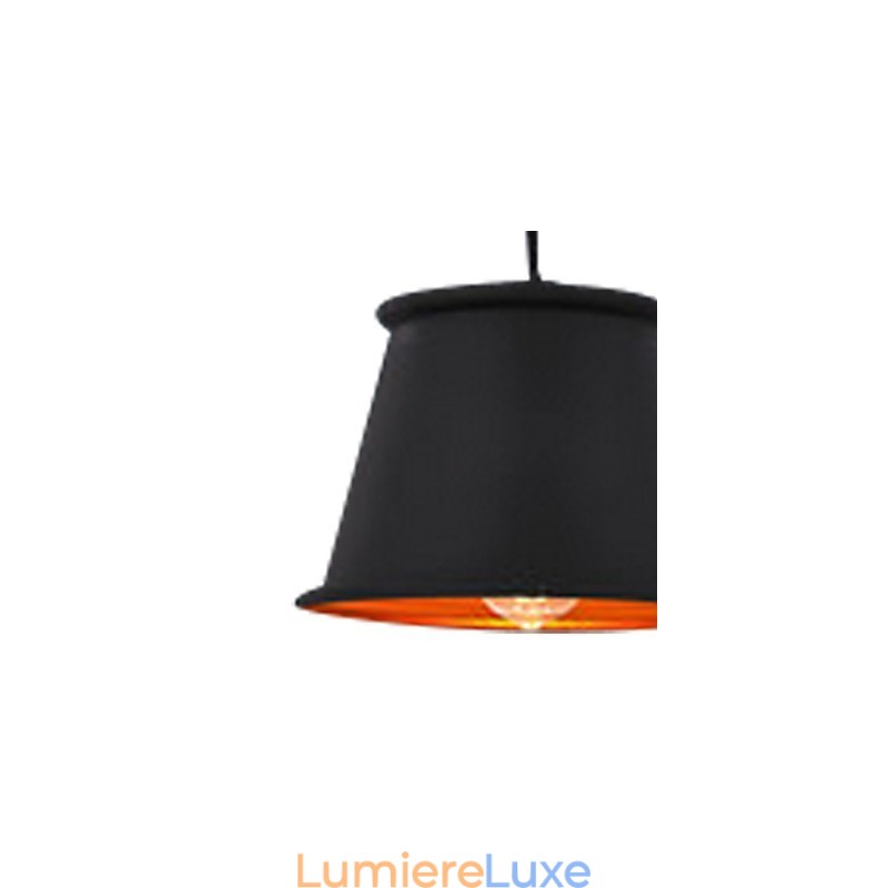 Lustre mini style moderne contemporain en métal à 3 lumières