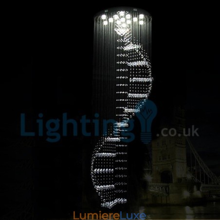 Lustre contemporain moderne à montage encastré, luminaire suspendu en cristal avec goutte de pluie Lustre contemporain moderne à montage encastré, luminaire suspendu en cristal avec goutte de pluie