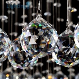 Lustre en cristal moderne en forme de nid d'oiseau, plafonnier duplex de luxe